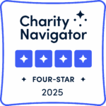 Charity Navigator 4-star badge 2025